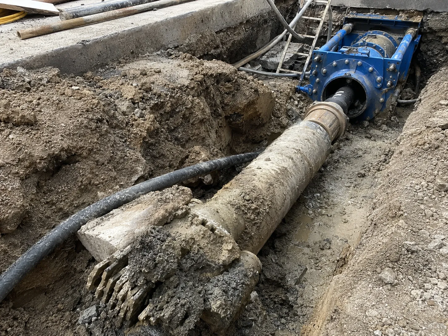 Completed Pipe Bursting installation in Brampton by Harrowgate Group
