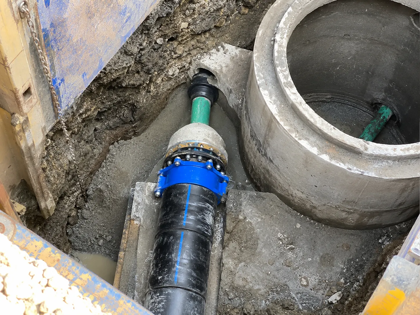 Pipe Bursting in Brampton being built and completed on site by Harrowgate Group
