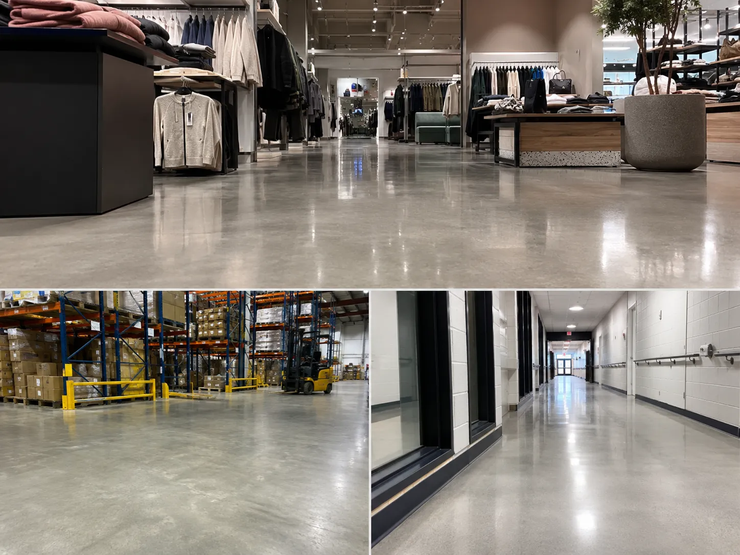 Completed Polished Concrete Floors installation in Pickering by Harrowgate Group