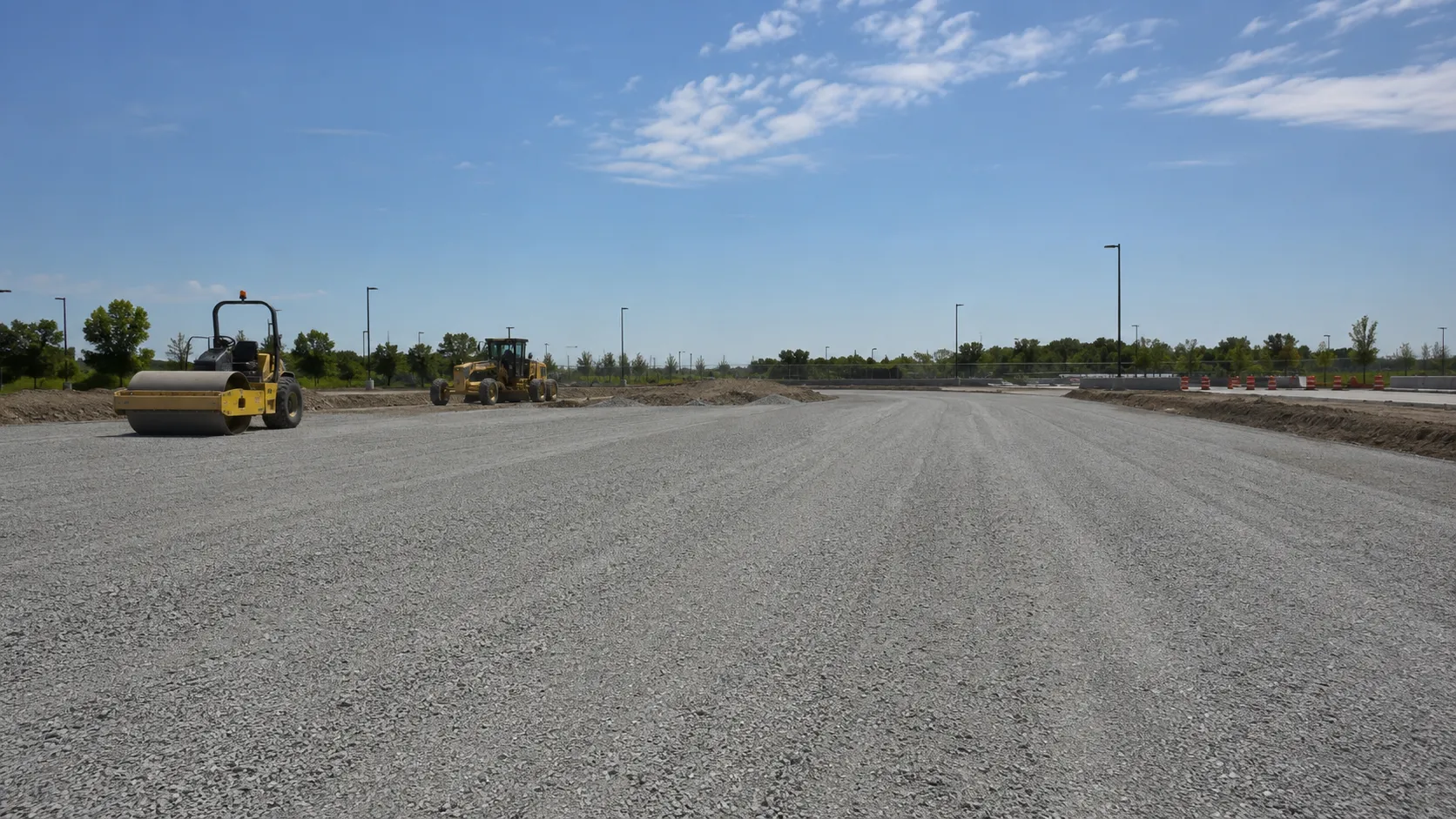 Roadworks and Pavement Base, self-performed and completed by Harrowgate Group