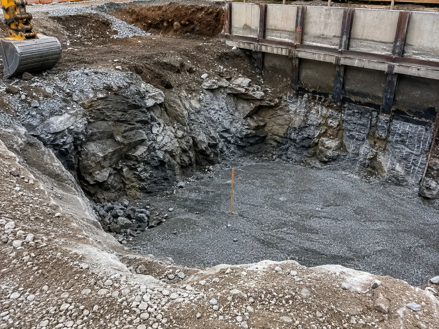 Rock Excavation in Pickering being built and completed on site by Harrowgate Group