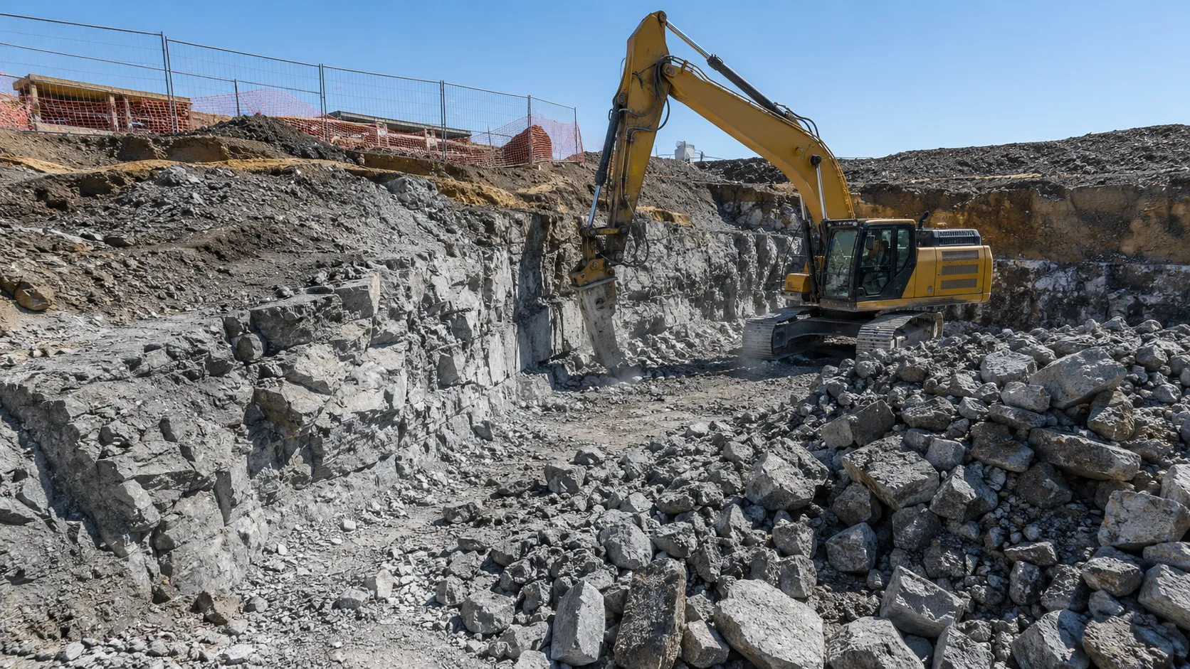 Rock Excavation in Pickering, Ontario, self-performed and completed by Harrowgate Group