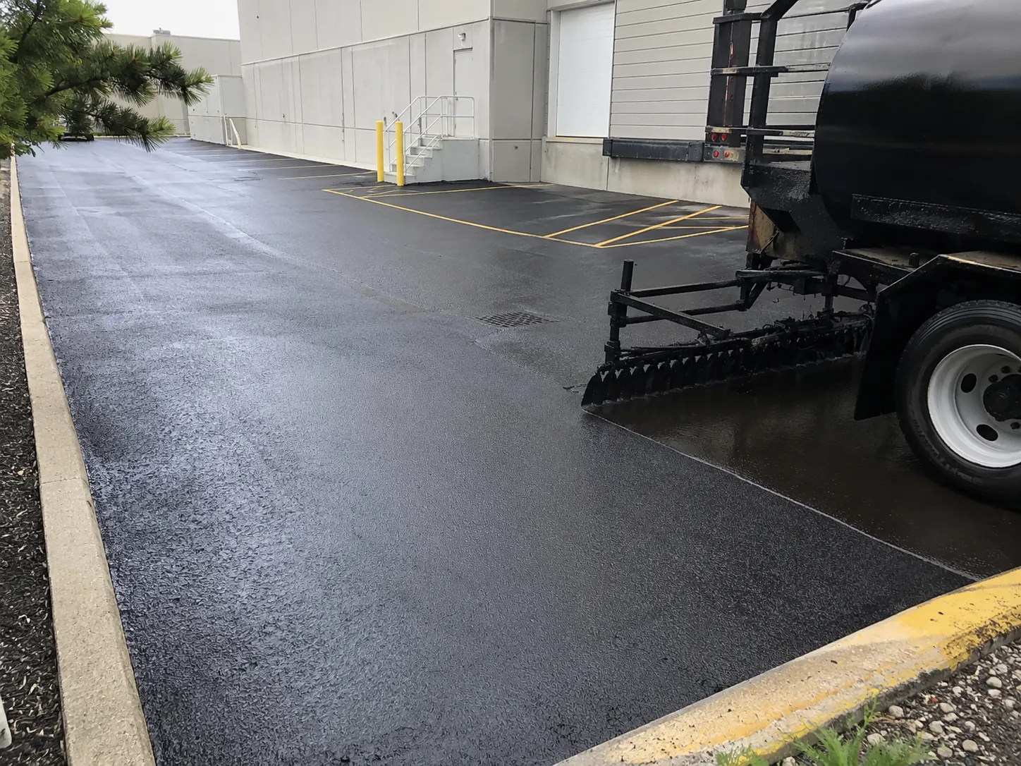 Completed Sealcoating installation in Burlington by Harrowgate Group