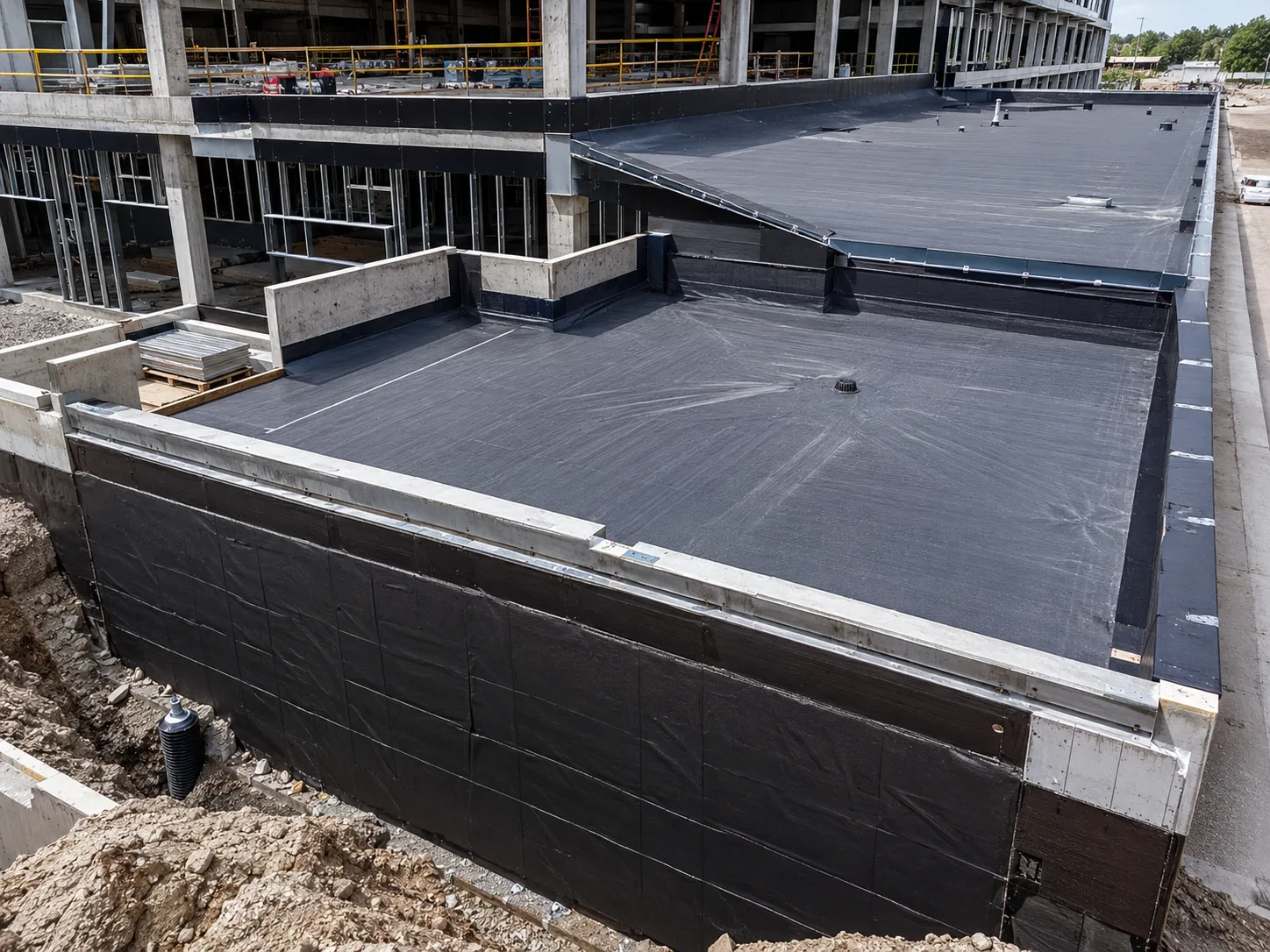 Completed Sheet and Torch-On Waterproofing installation in Pickering by Harrowgate Group