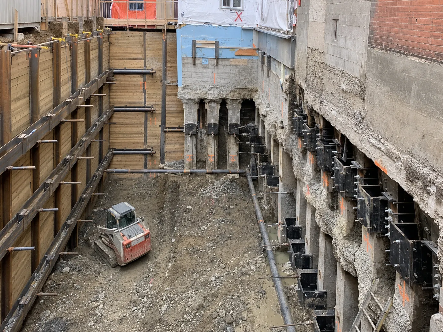 Completed Shoring and Underpinning installation in Pickering by Harrowgate Group