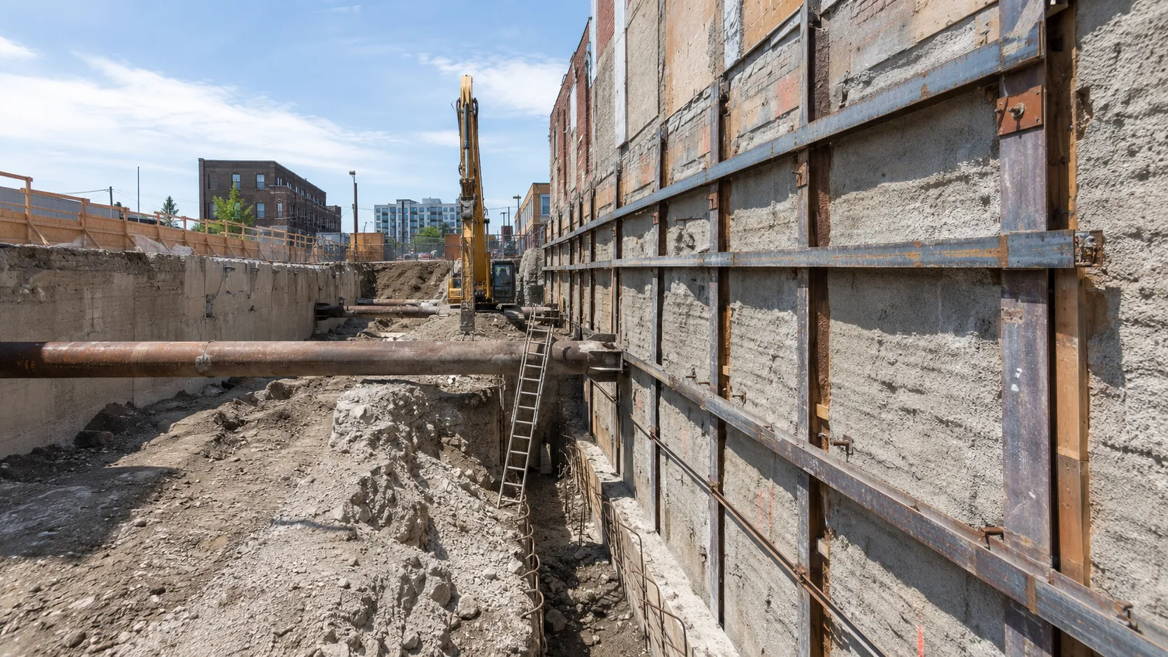 Shoring and Underpinning in Pickering, Ontario, self-performed and completed by Harrowgate Group