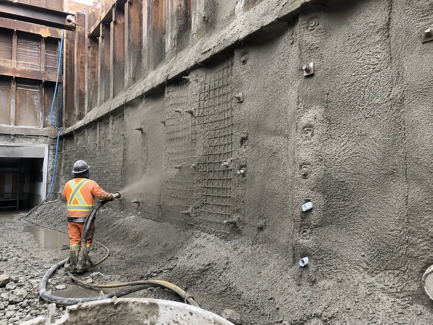 Completed Shotcrete and Gunite installation in Aurora by Harrowgate Group