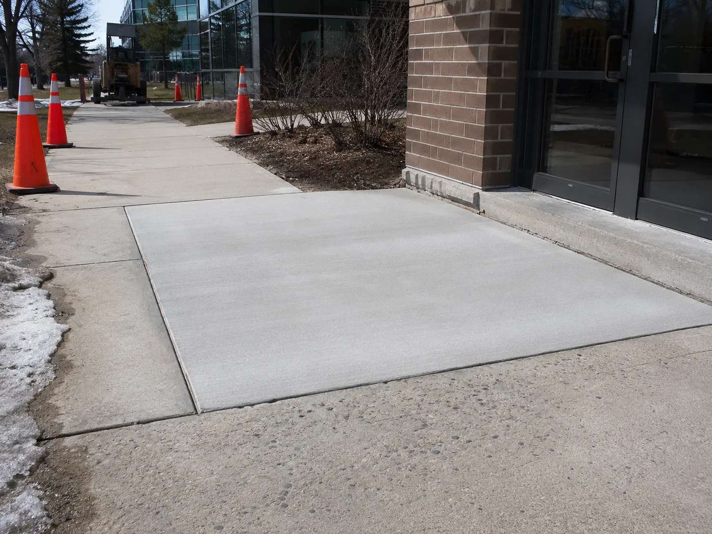 Completed Sidewalk Repair and Trip Hazard Removal installation in Markham by Harrowgate Group