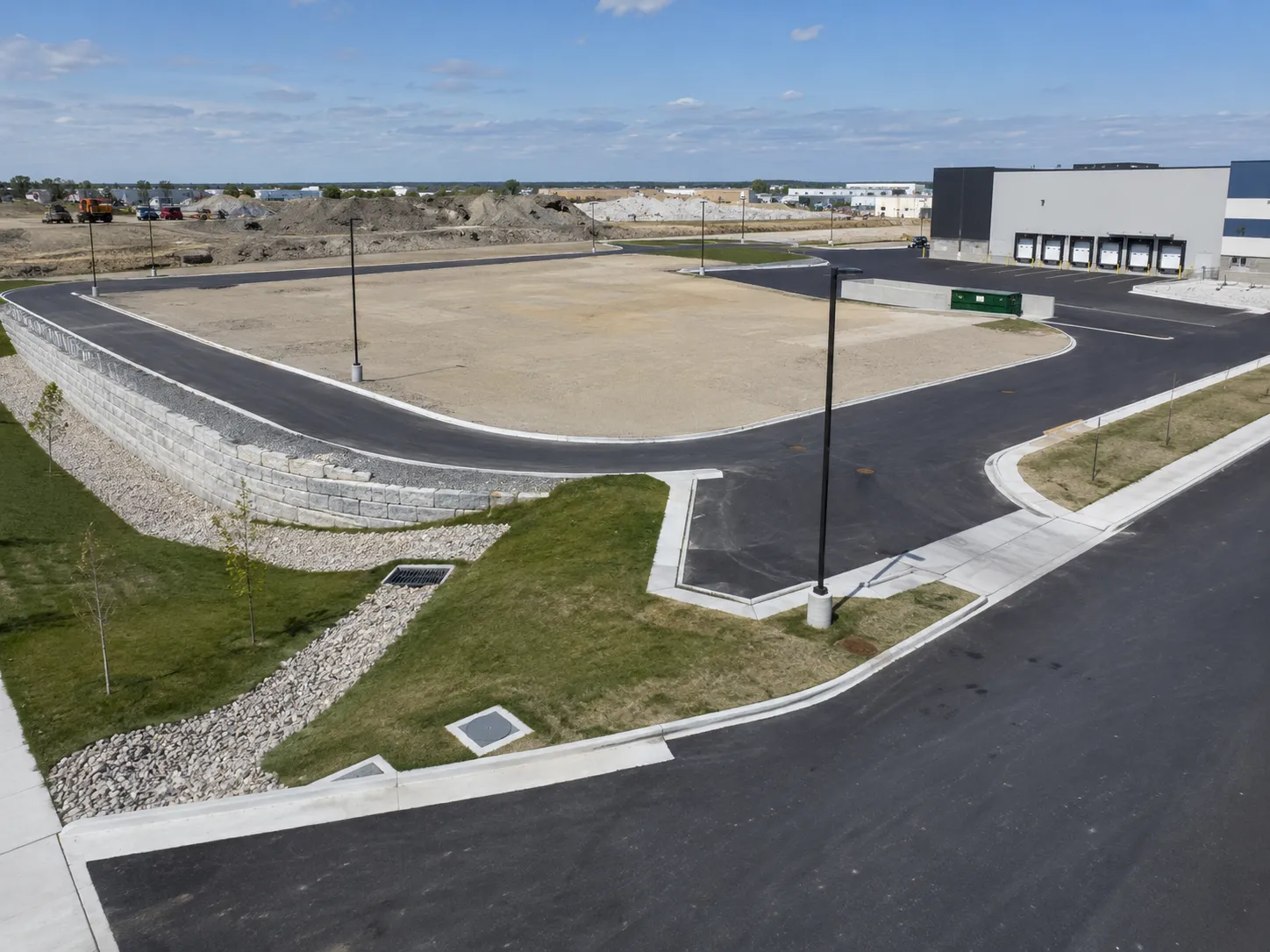 Completed Site Development installation in Ajax by Harrowgate Group