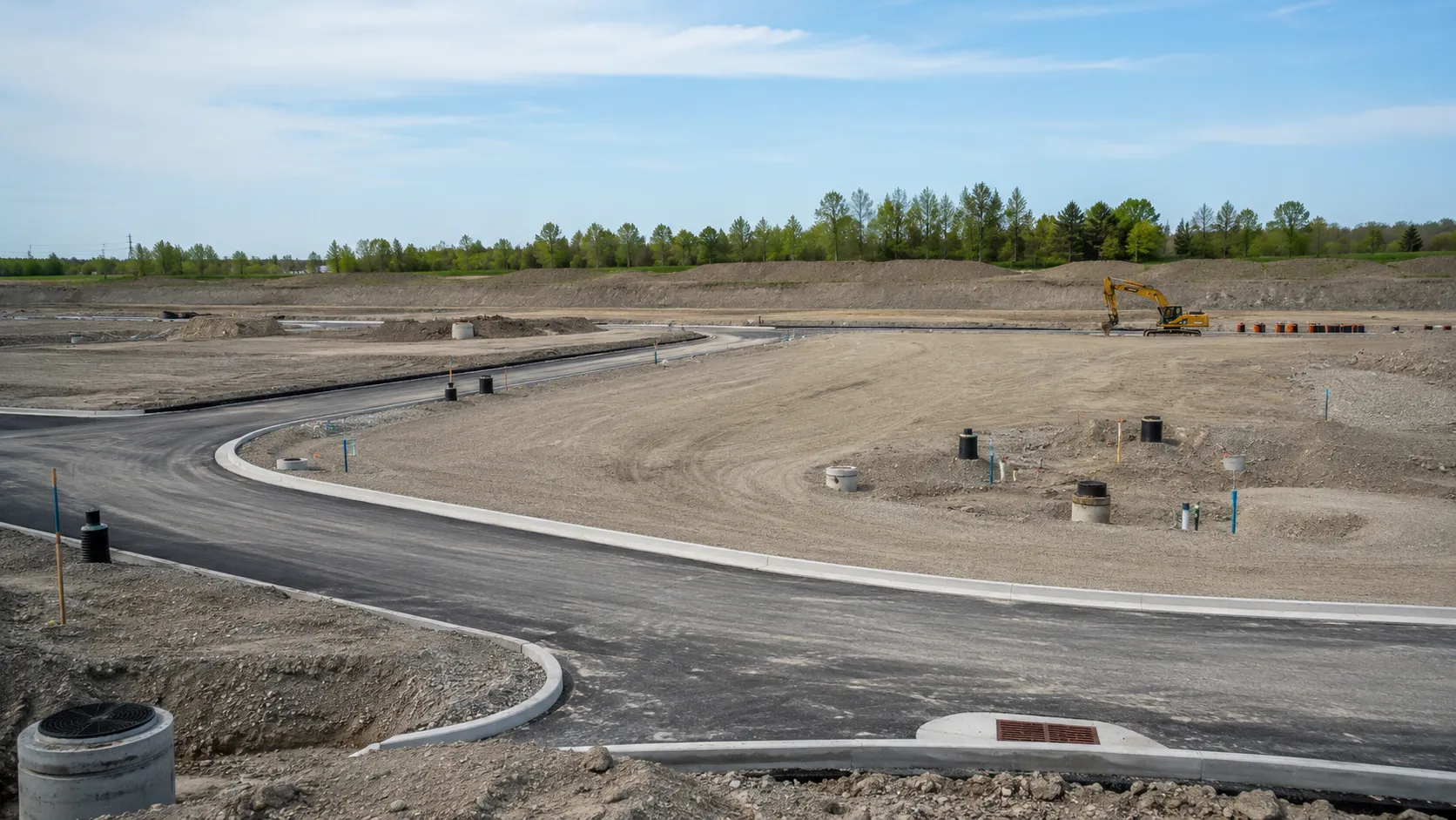 Site Development in Ajax, Ontario, self-performed and completed by Harrowgate Group