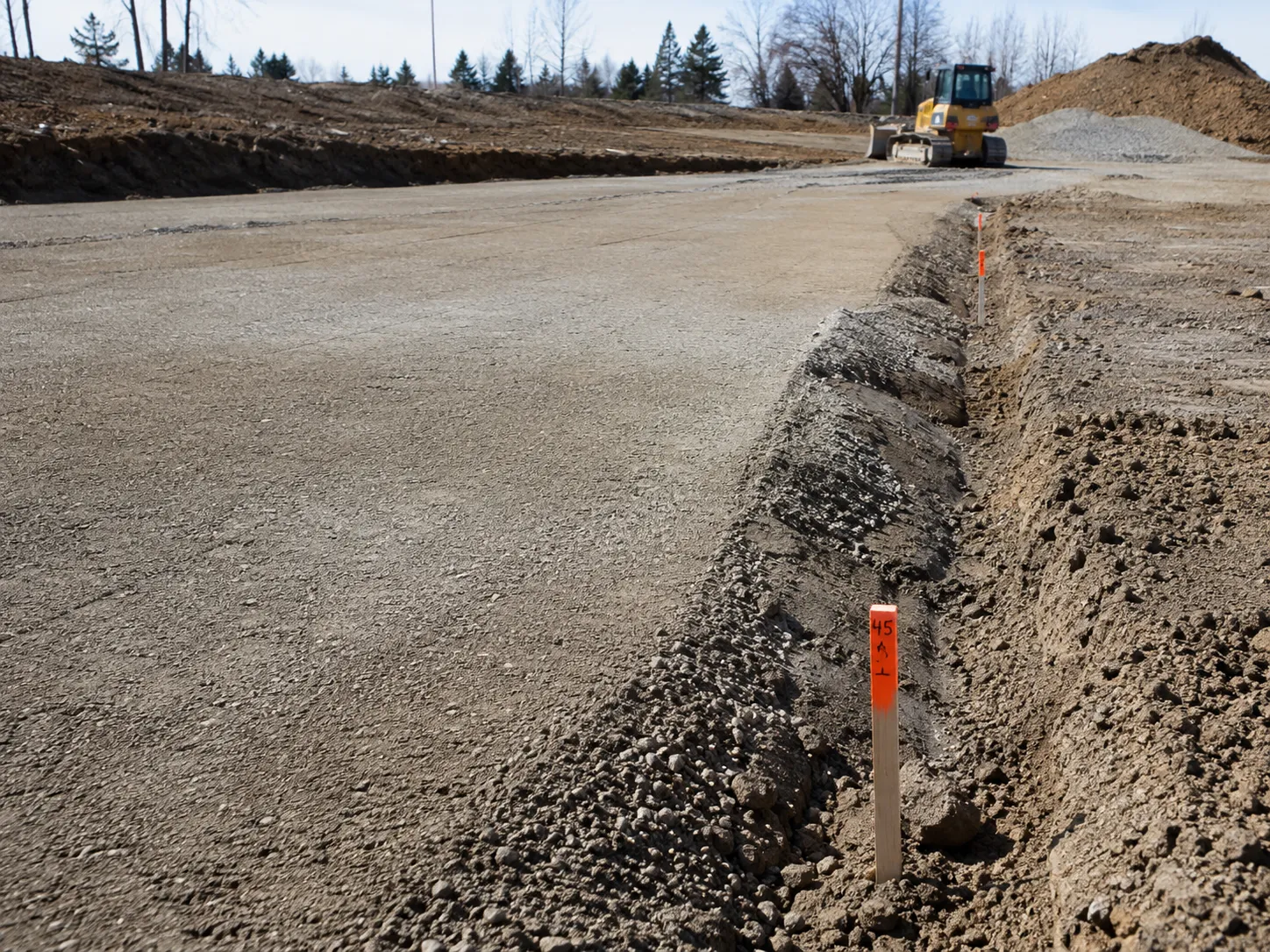 Site Grading and Earthworks in Pickering being built and completed on site by Harrowgate Group