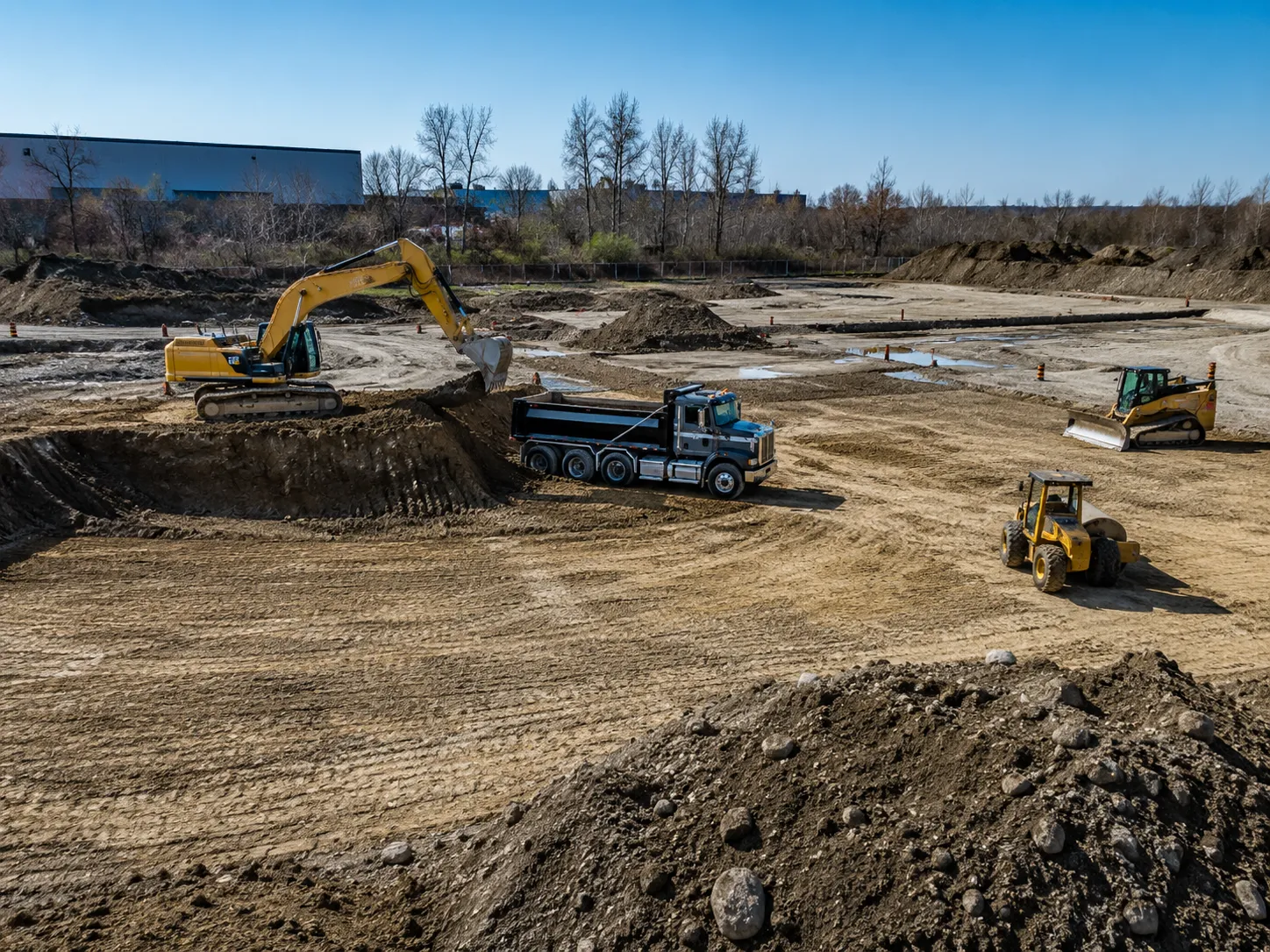 The Pickering market for site grading and earthworks for Site Grading and Earthworks in Pickering