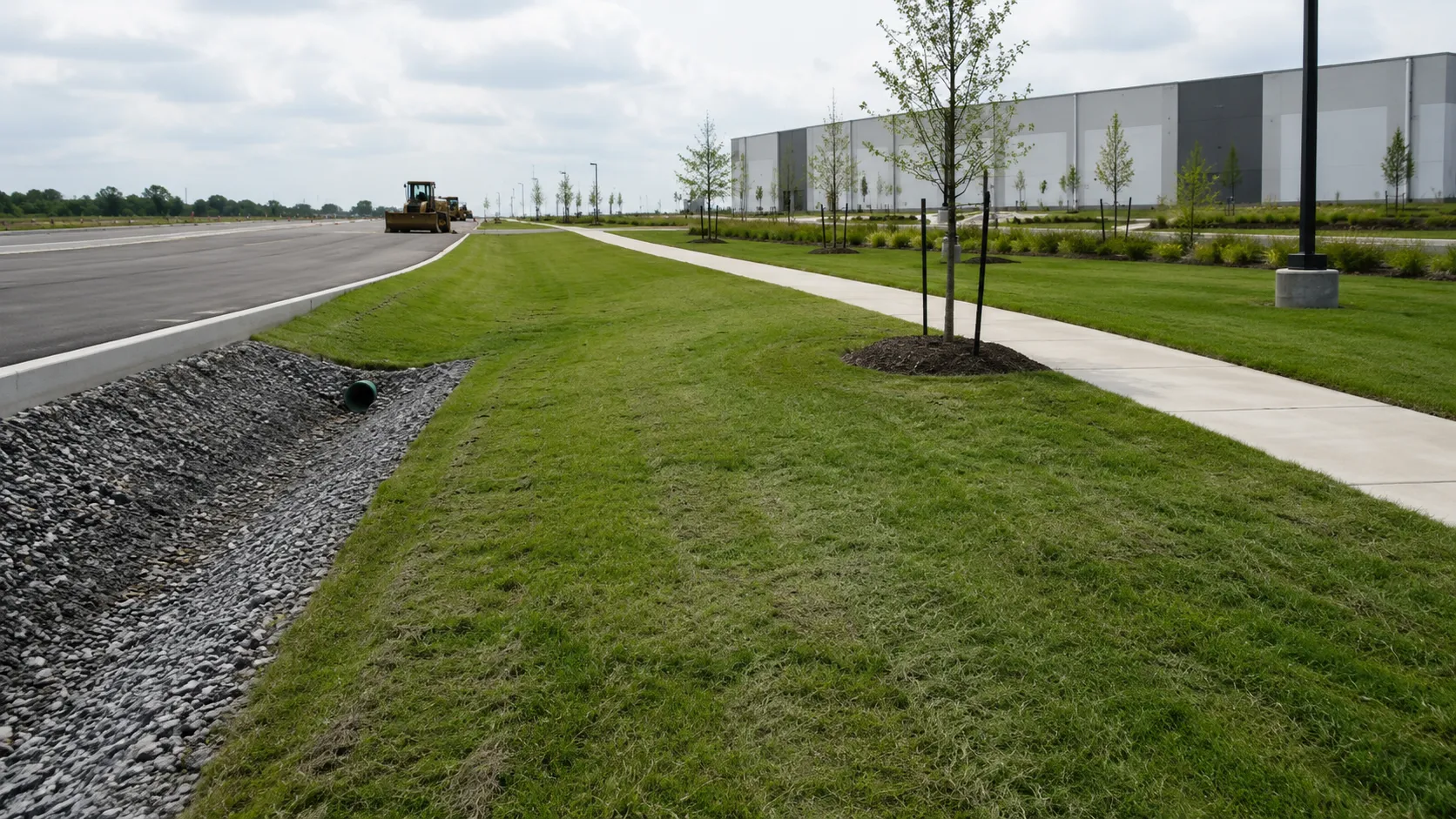 Site Restoration and Landscaping in Markham, Ontario, self-performed and completed by Harrowgate Group