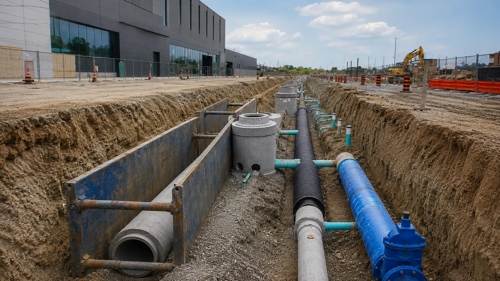 Site Servicing Contractor, self-performed and completed by Harrowgate Group