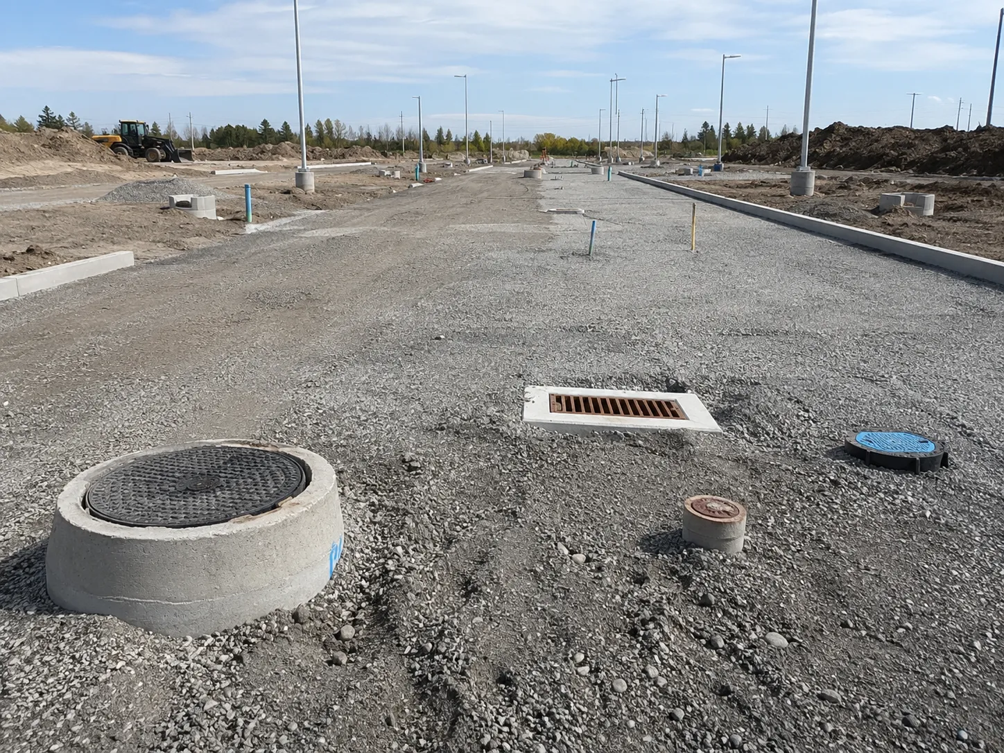 Completed Site Servicing installation in Toronto by Harrowgate Group