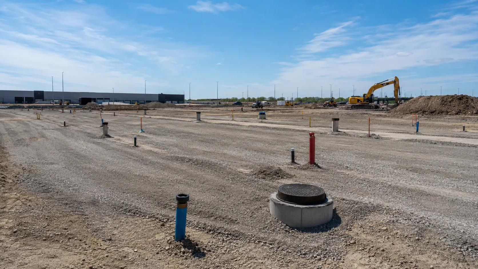 Site Servicing in Toronto, Ontario, self-performed and completed by Harrowgate Group