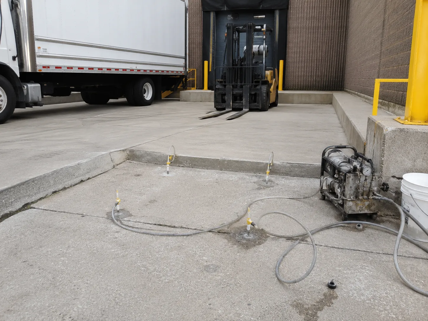 Completed Slab Lifting and Levelling installation in Aurora by Harrowgate Group