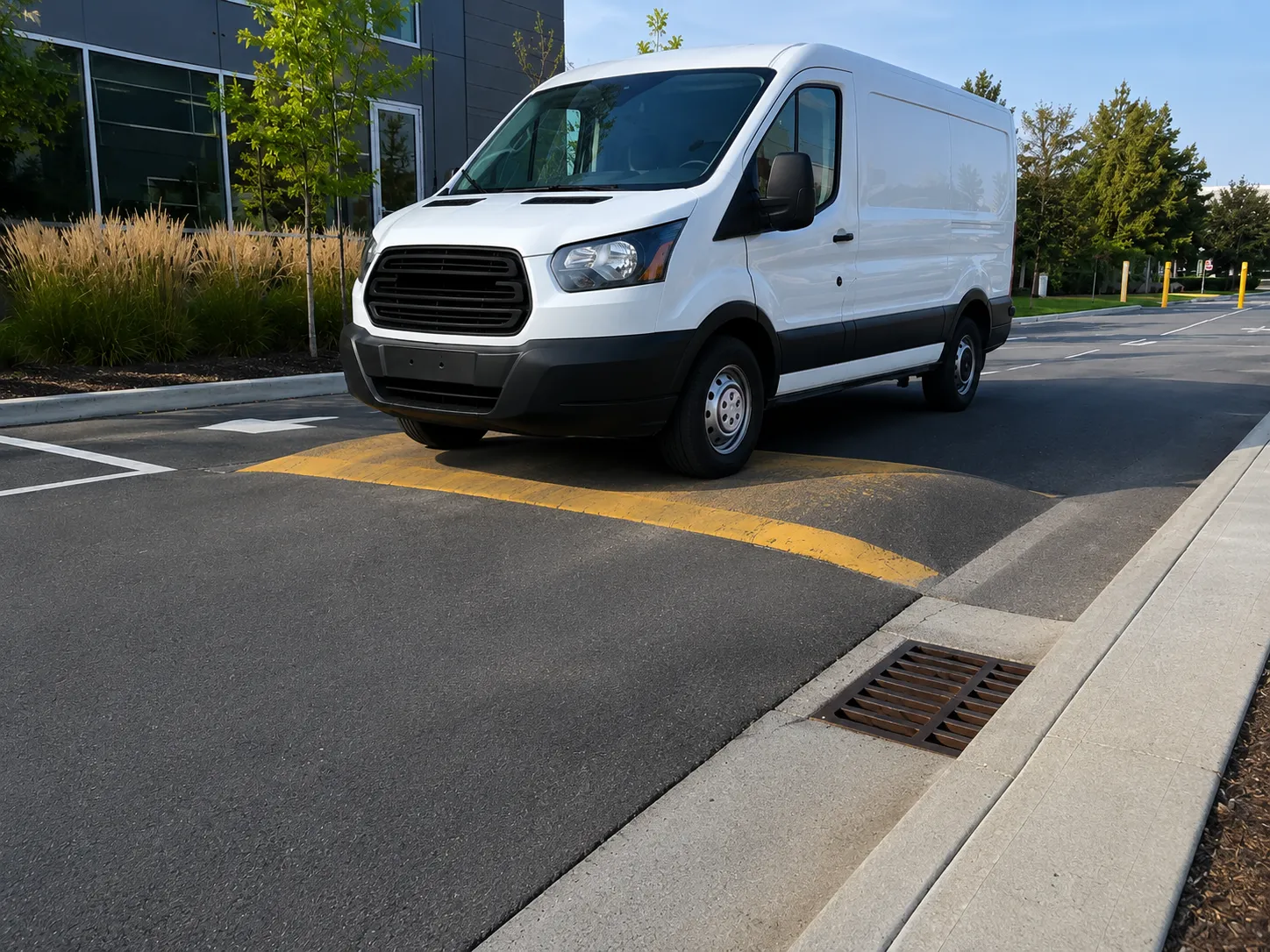 Completed Speed Bumps and Traffic Calming installation in Markham by Harrowgate Group