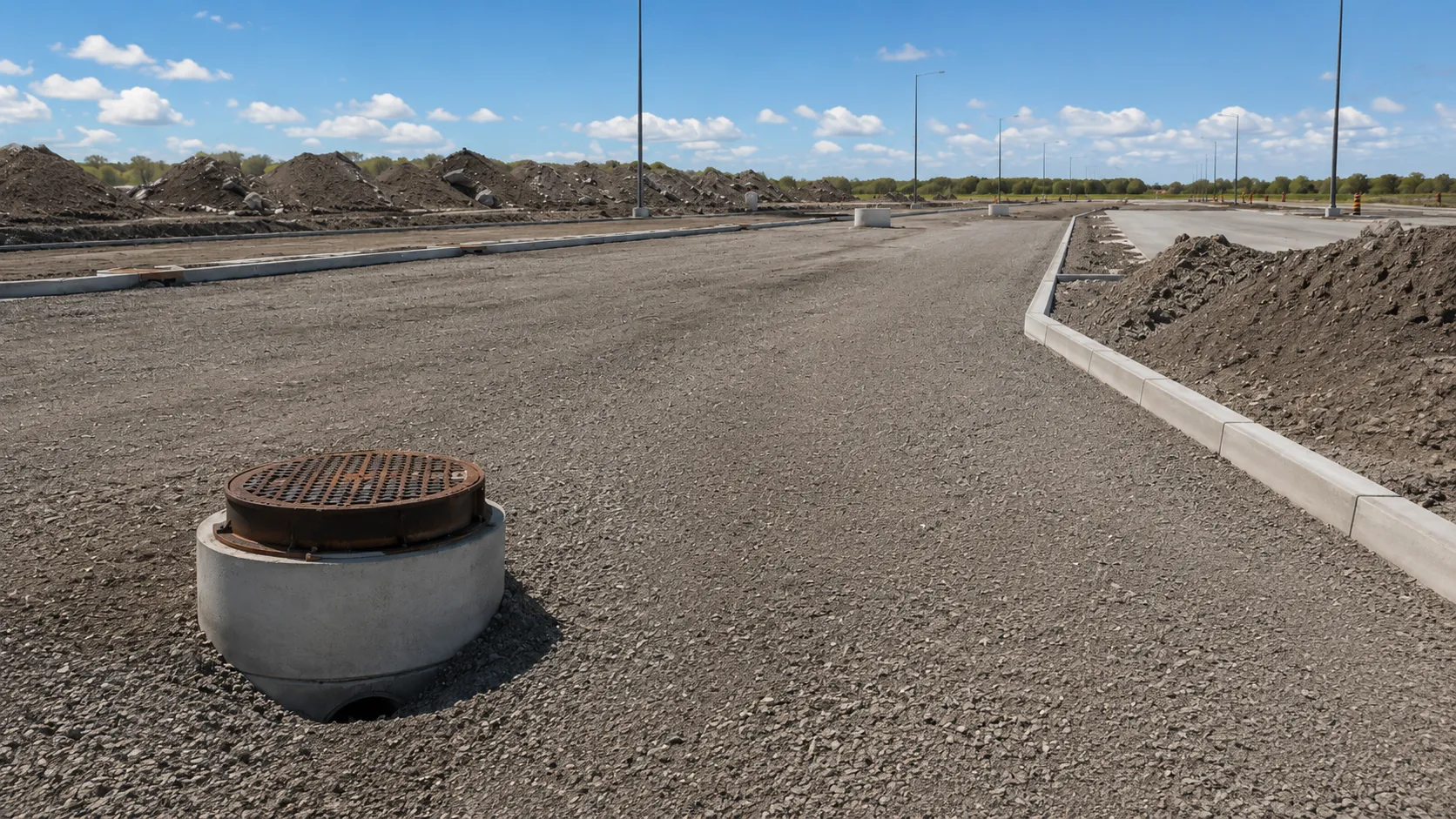 Storm Sewer Installation in Markham, Ontario, self-performed and completed by Harrowgate Group