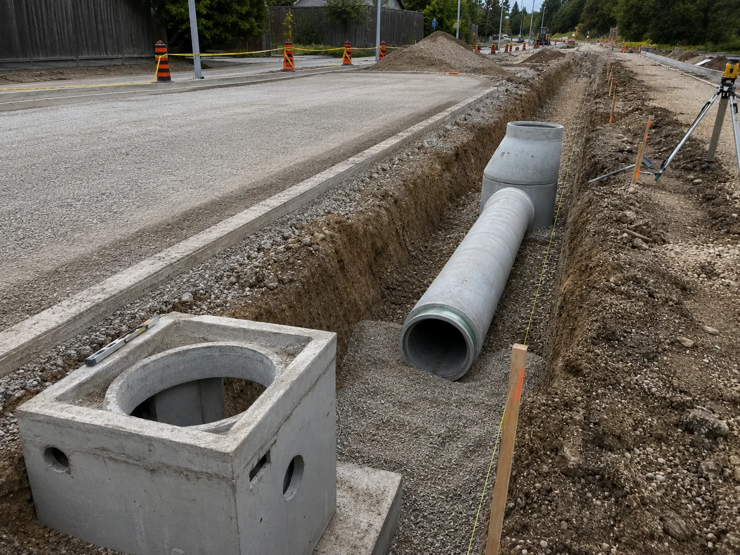 The Markham market for storm sewer installation for Storm Sewer Installation in Markham