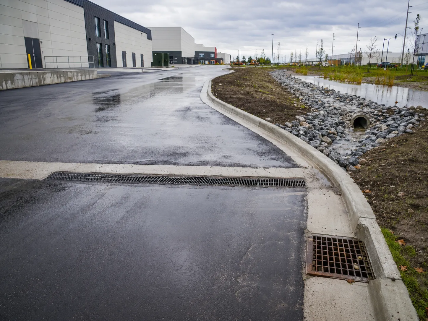Completed Stormwater Management and Drainage installation in Markham by Harrowgate Group