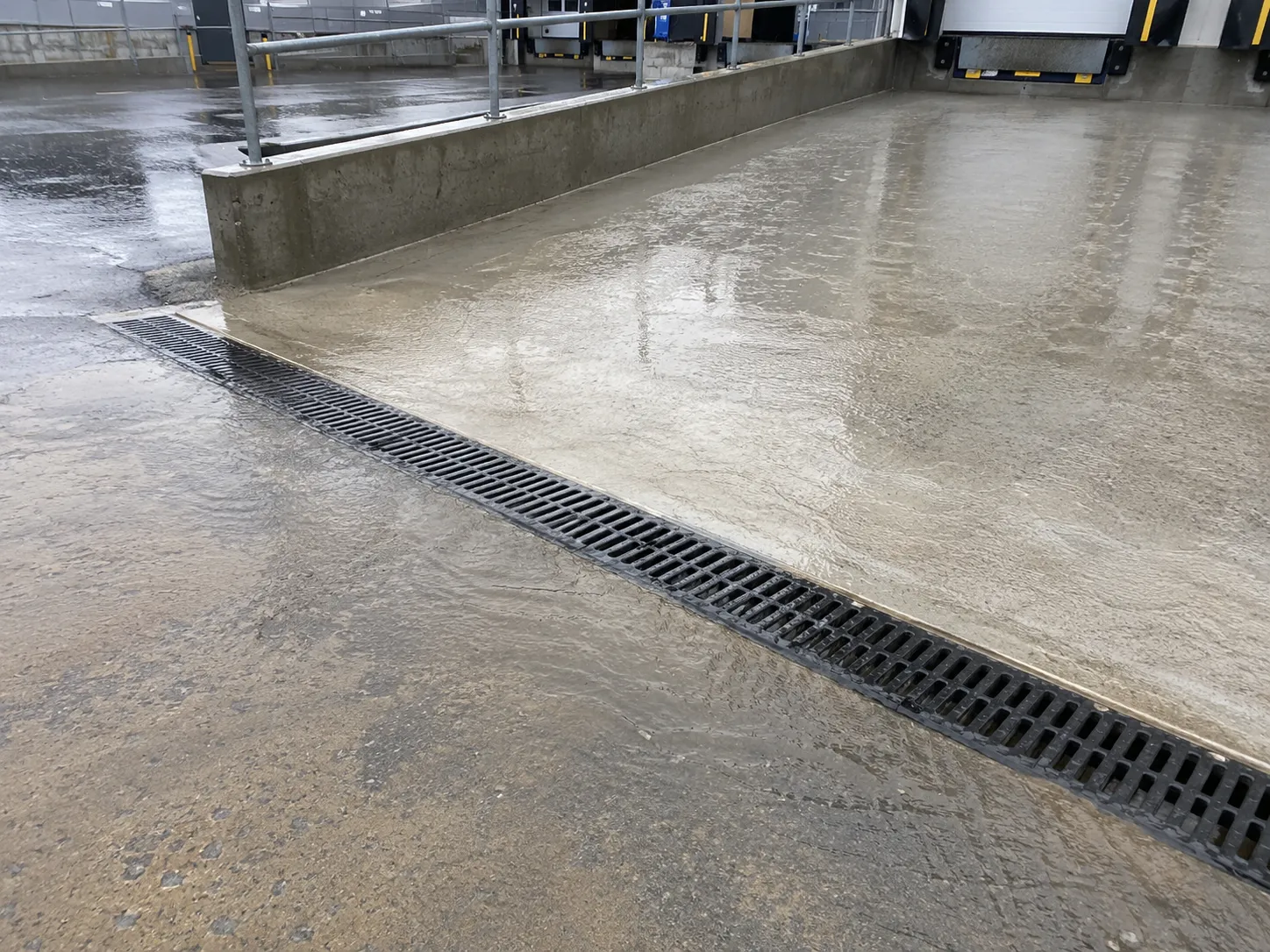 Completed Trench Drain Installation in Hamilton by Harrowgate Group