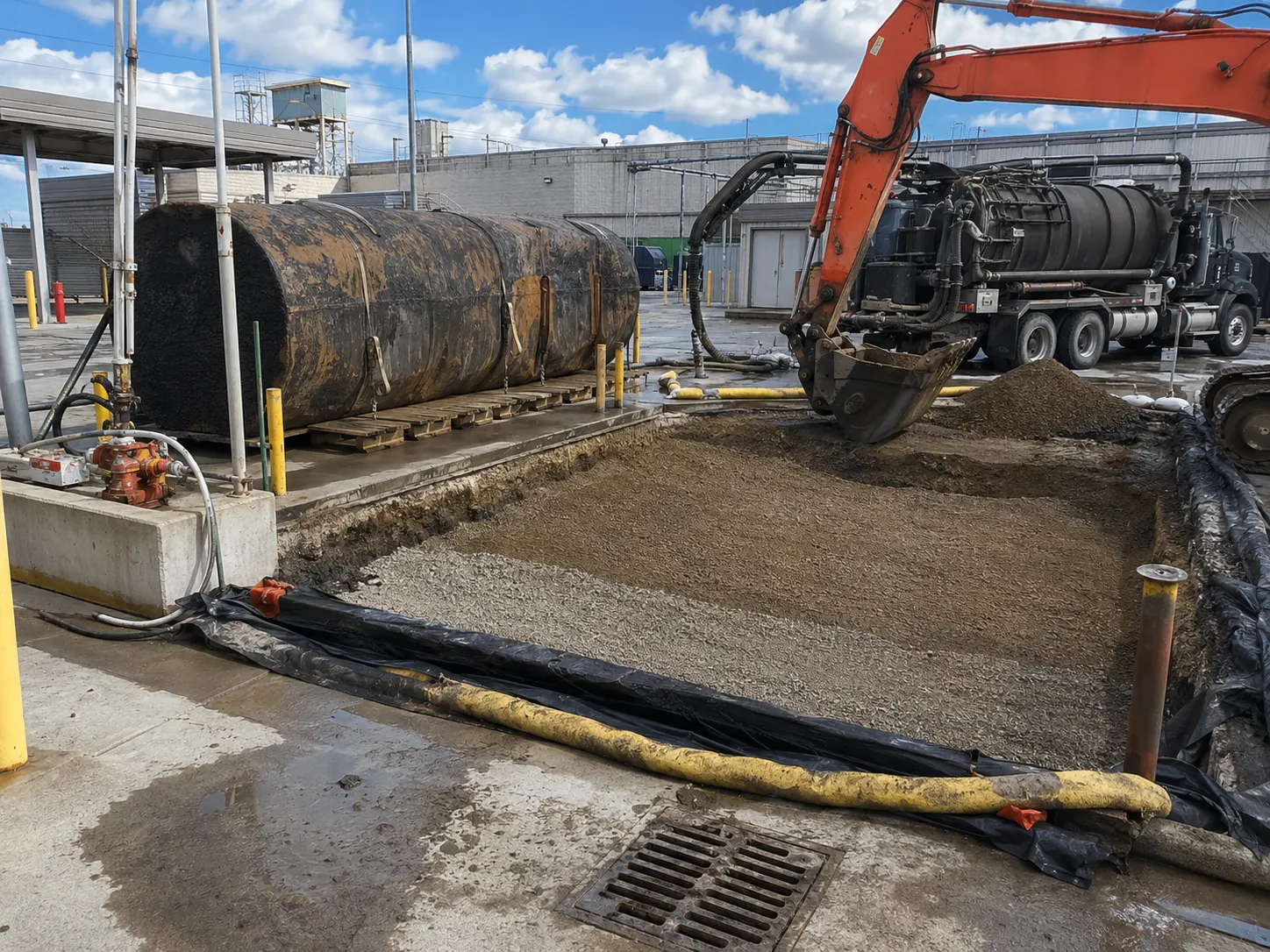 Completed Underground Tank Removal installation in Markham by Harrowgate Group