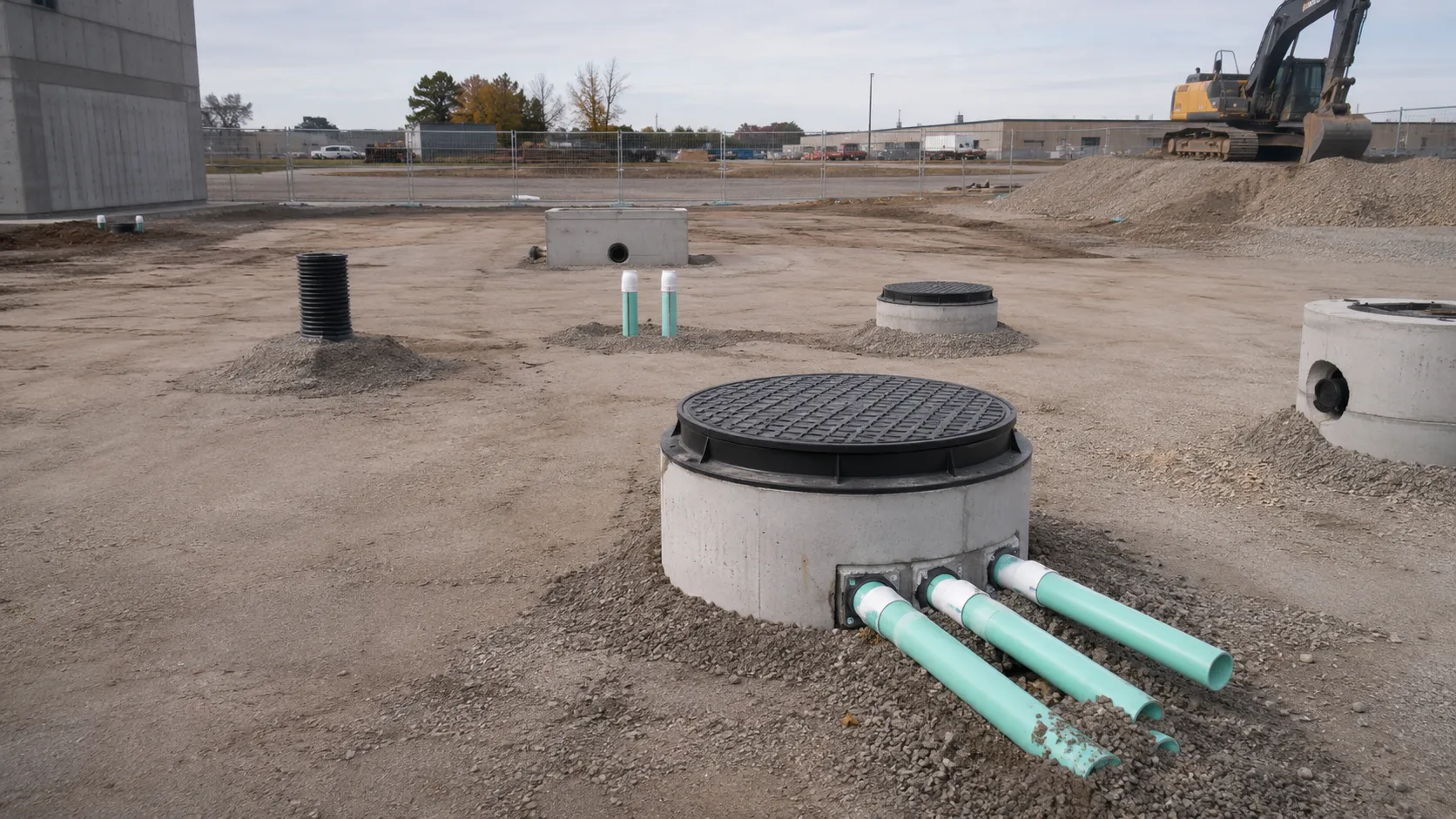 Underground Utilities in Brampton, Ontario, self-performed and completed by Harrowgate Group
