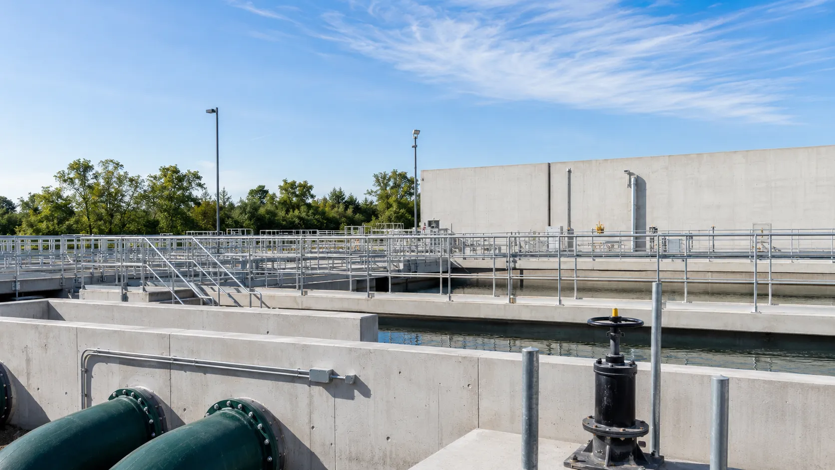 Water and Wastewater Concrete Structures in Markham, Ontario, self-performed and completed by Harrowgate Group